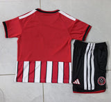 Sheffield United 26/27 Red/White/Black Trim Home Kids Jersey Set