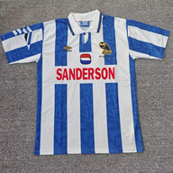 Sheffield Wednesday 1992/93 Vintage Retro Blue/White Stripe Home Jersey