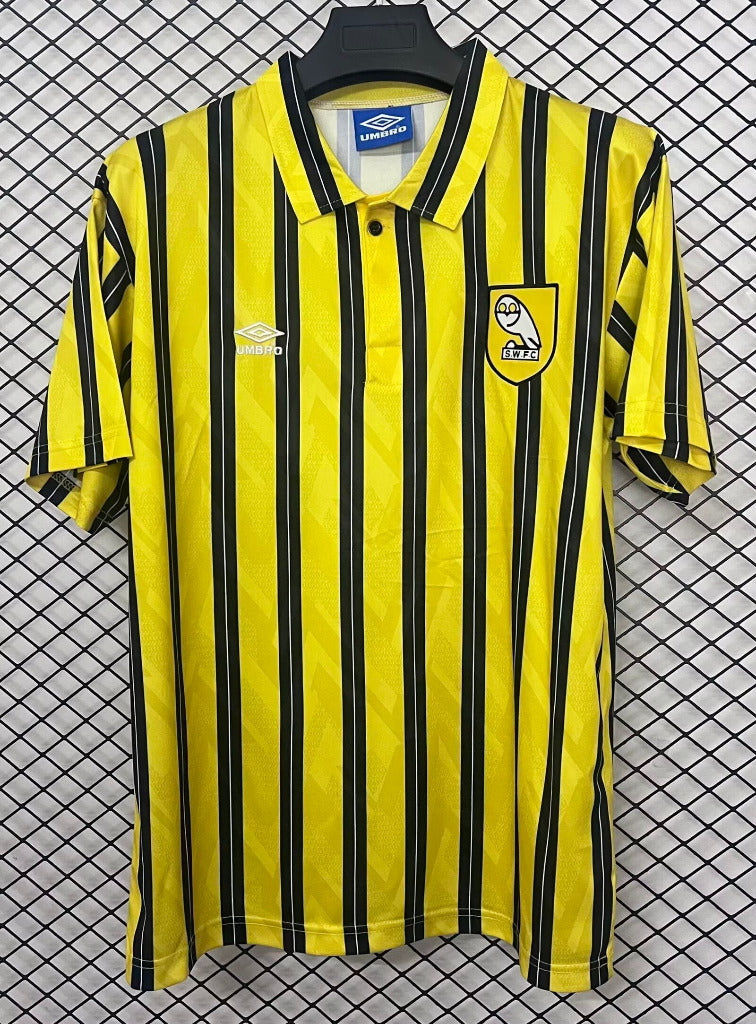 Sheffield Wednesday 1992/93 Vintage Retro Yellow Away Jersey