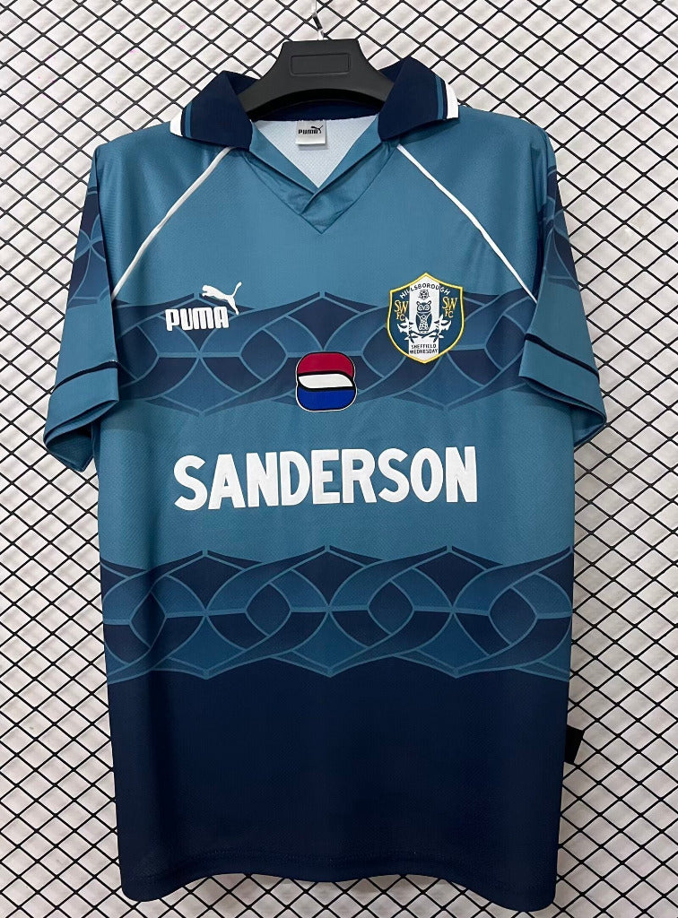 Sheffield Wednesday 1997 Vintage Retro Blue Away Jersey
