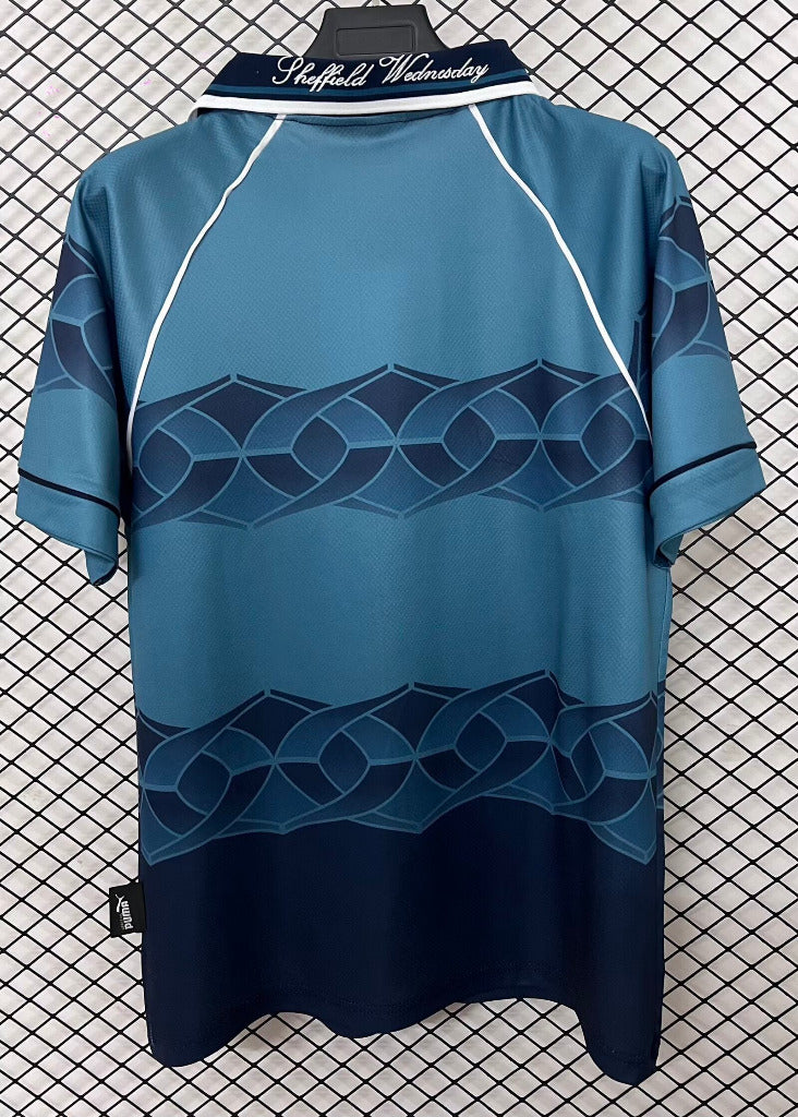 Sheffield Wednesday 1997 Vintage Retro Blue Away Jersey