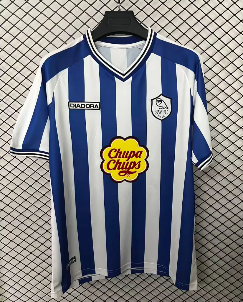 Sheffield Wednesday 2001 Vintage Retro Blue/White Home Jersey