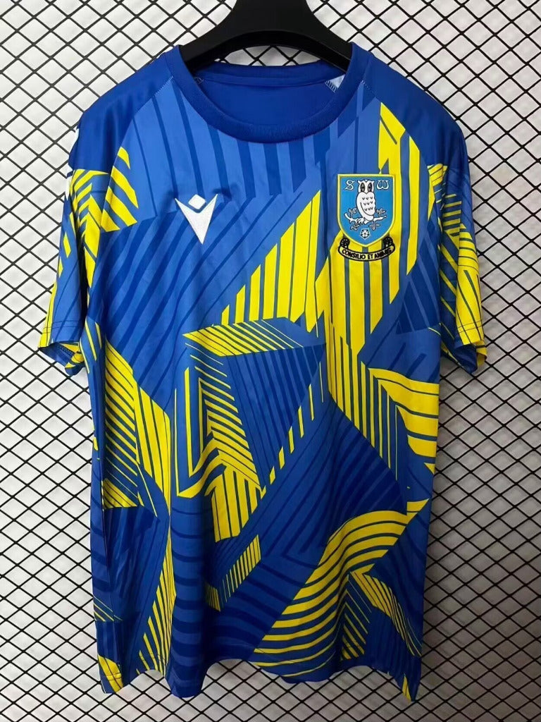 Sheffield Wednesday 25/26 Blue/Yellow Pre-Match Training Jersey