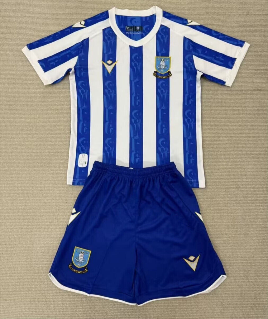 Sheffield Wednesday 25/26 Home Kids Jersey Set