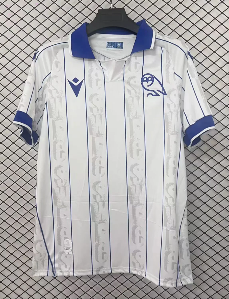 Sheffield Wednesday 25-26 White Third Jersey
