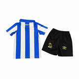 Sheffield Wednesday 26/27 White/Blue Vertical Stripes Home Kids Jersey Set
