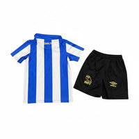 Sheffield Wednesday 26/27 White/Blue Vertical Stripes Home Kids Jersey Set