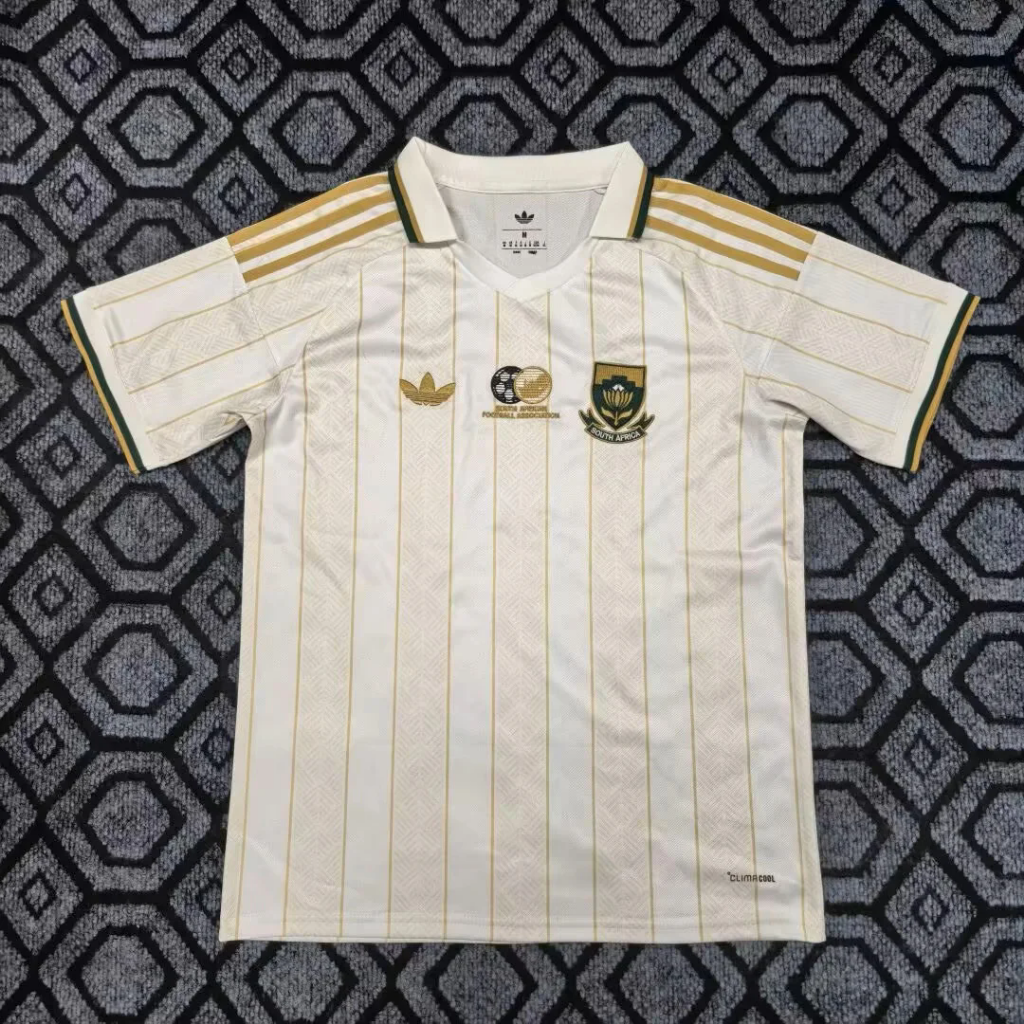 South Africa 2026 Gold/Gold Shoulder Stripes Away Jersey