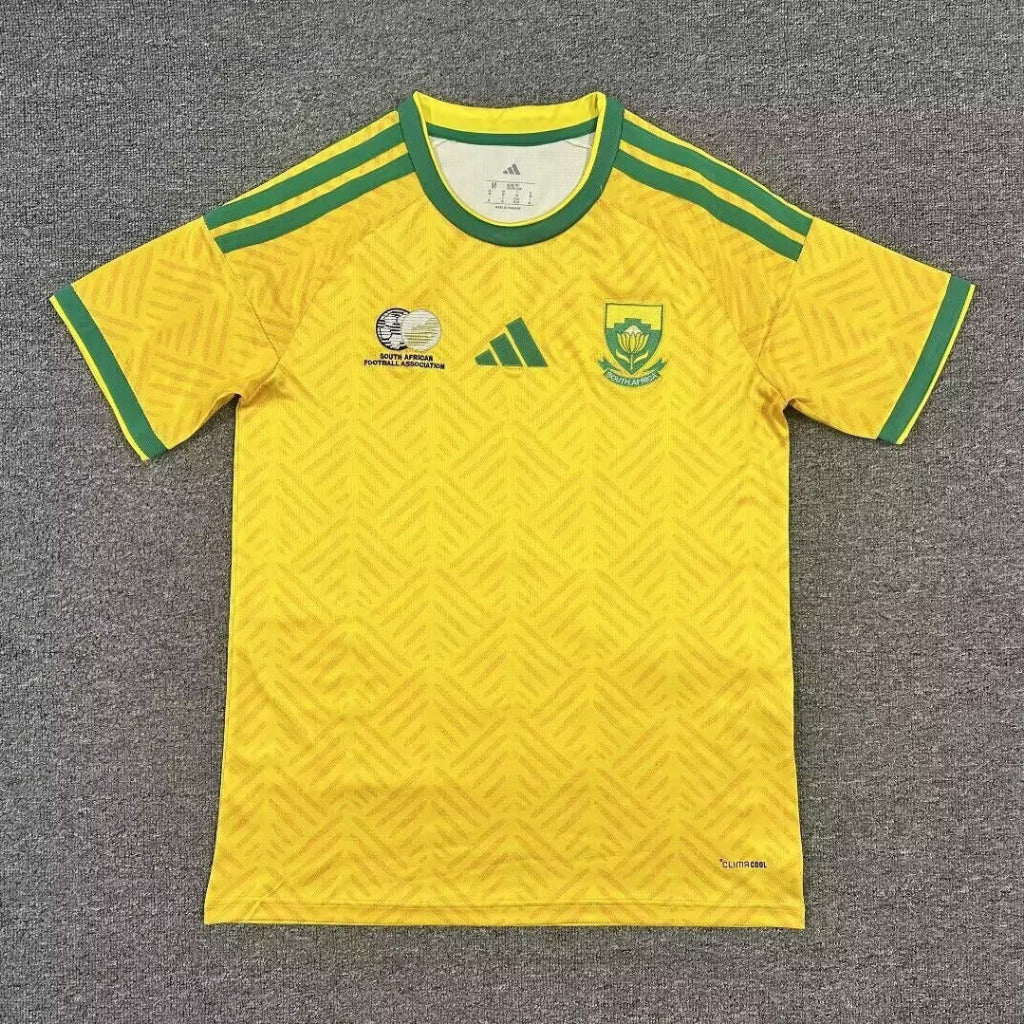 South Africa 2026 Yellow/Green 3 Stripes Home Jersey