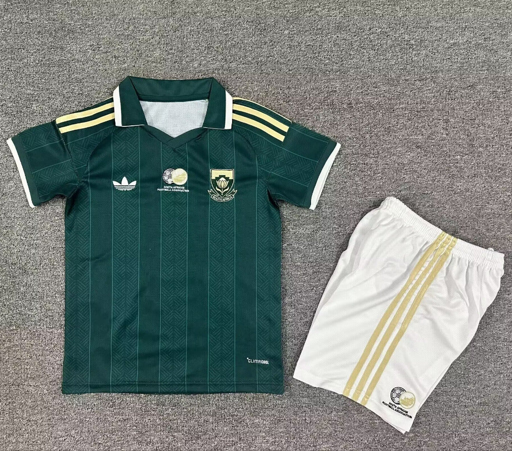 South Africa 26/27 Dark Green Away Kids Jersey Set