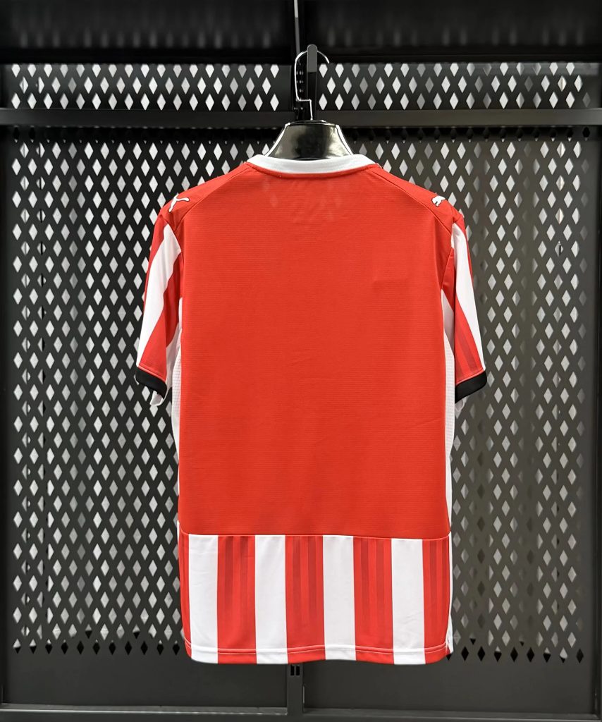 Southampton 26/27 Red/White Stripes/Black Collar Home Jersey
