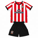 Southampton 26/27 Red/White Vertical Stripes Home Kids Jersey Set