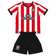 Southampton 26/27 Red/White Vertical Stripes Home Kids Jersey Set