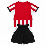 Southampton 26/27 Red/White Vertical Stripes Home Kids Jersey Set