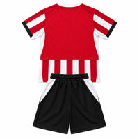 Southampton 26/27 Red/White Vertical Stripes Home Kids Jersey Set