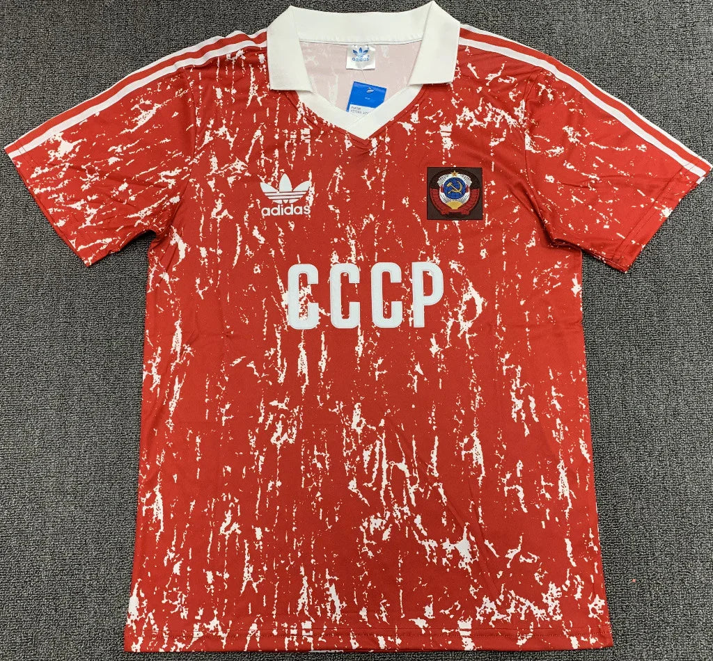 Soviet Union 1990 Retro Red Home Jersey