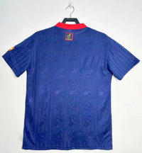 Spain 1996 Vintage Retro Away Jacquard Fabric Jersey