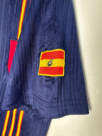 Spain 1996 Vintage Retro Away Jacquard Fabric Jersey