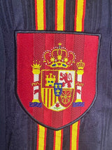 Spain 1996 Vintage Retro Away Jacquard Fabric Jersey