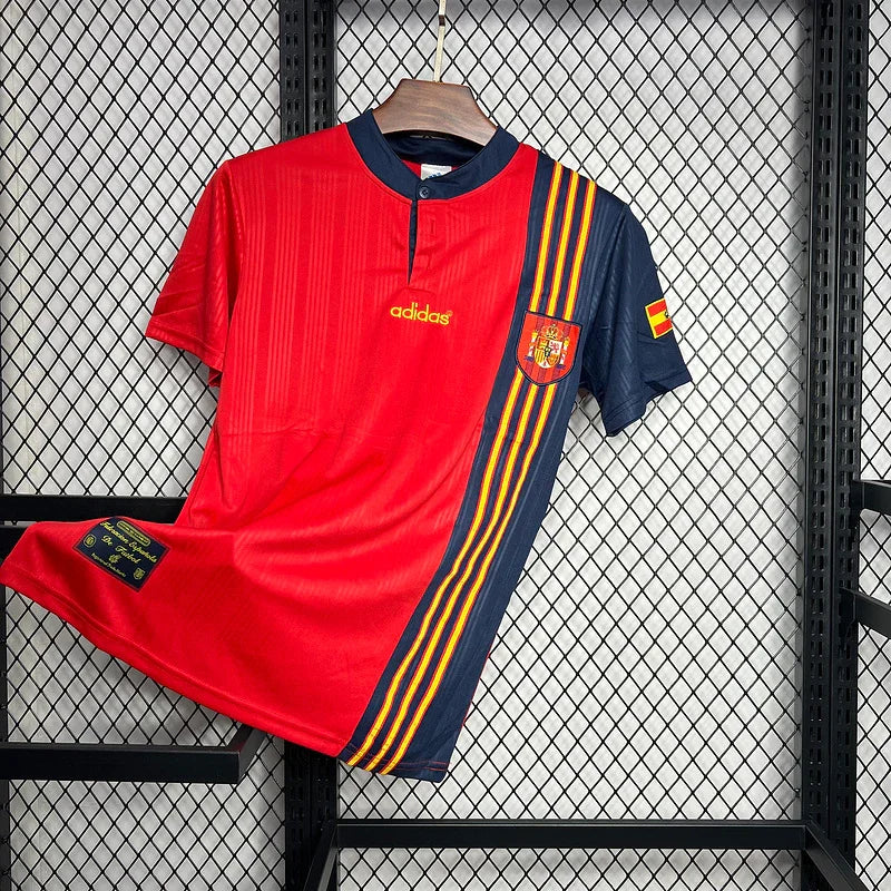 Spain 1996 Vintage Retro Orange Home Jersey