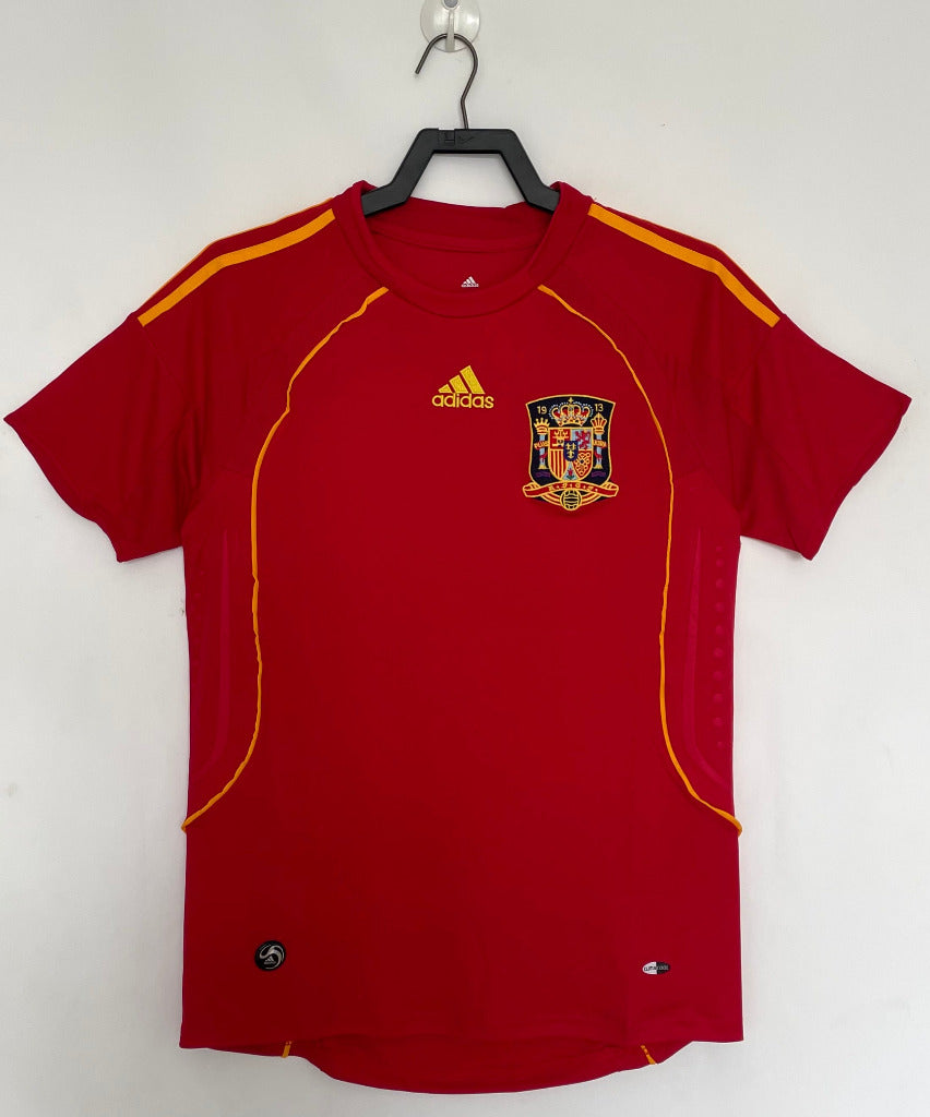 Spain 2008 Vintage Retro Home Jersey