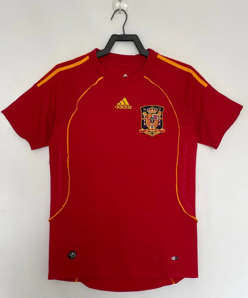Spain 2008 Vintage Retro Home Jersey