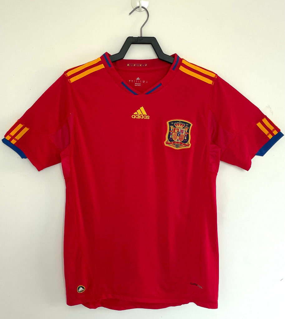 Spain 2010 Vintage Retro Home Jersey