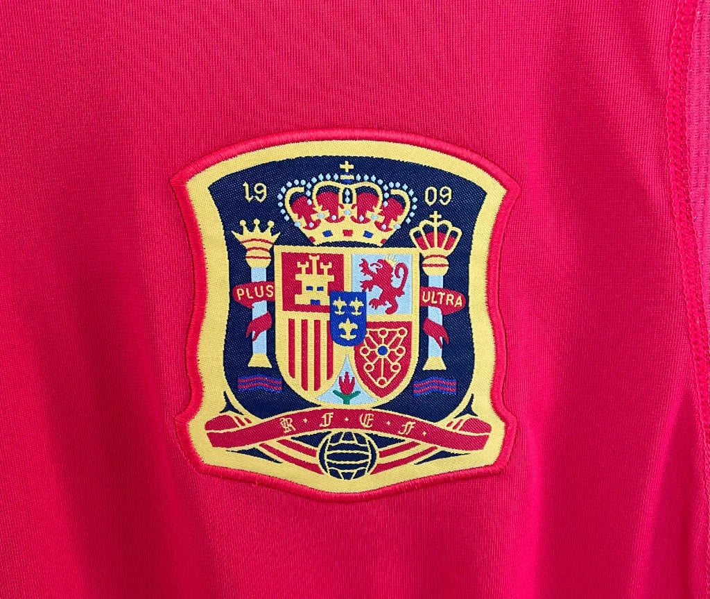 Spain 2010 Vintage Retro Home Jersey