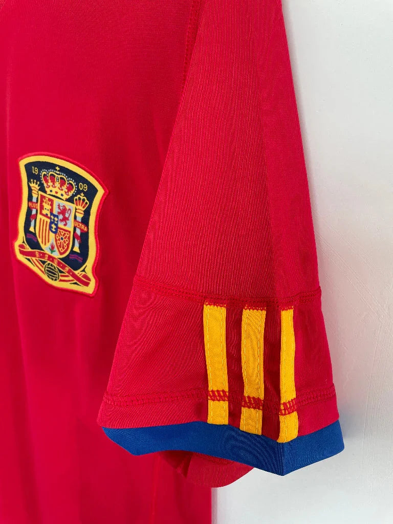 Spain 2010 Vintage Retro Home Jersey