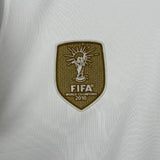Spain 2010 Vintage Retro White Away Jersey