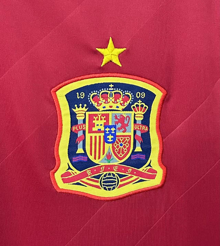 Spain 2012 Vintage Retro Home Jersey