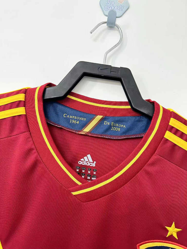 Spain 2012 Vintage Retro Home Jersey
