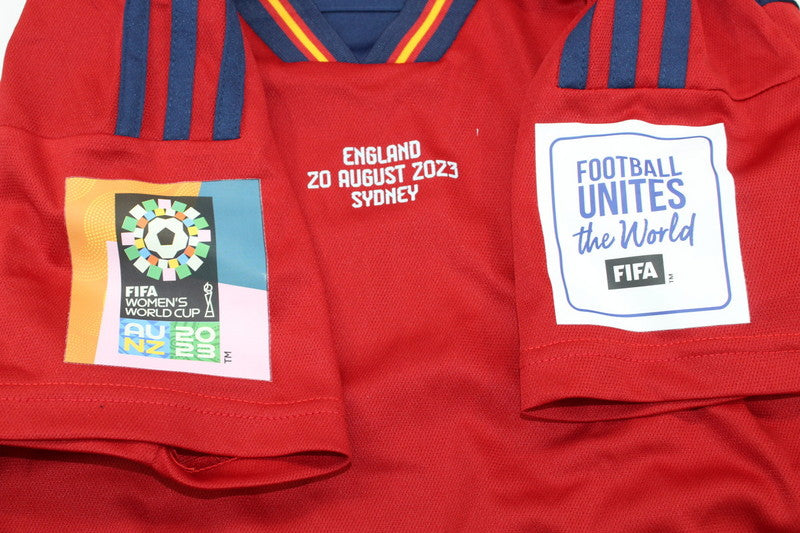 Spain 2023 Vintage Retro FWWC Final Version Jersey