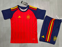 Spain 2026 Red Home Kids Jersey Set