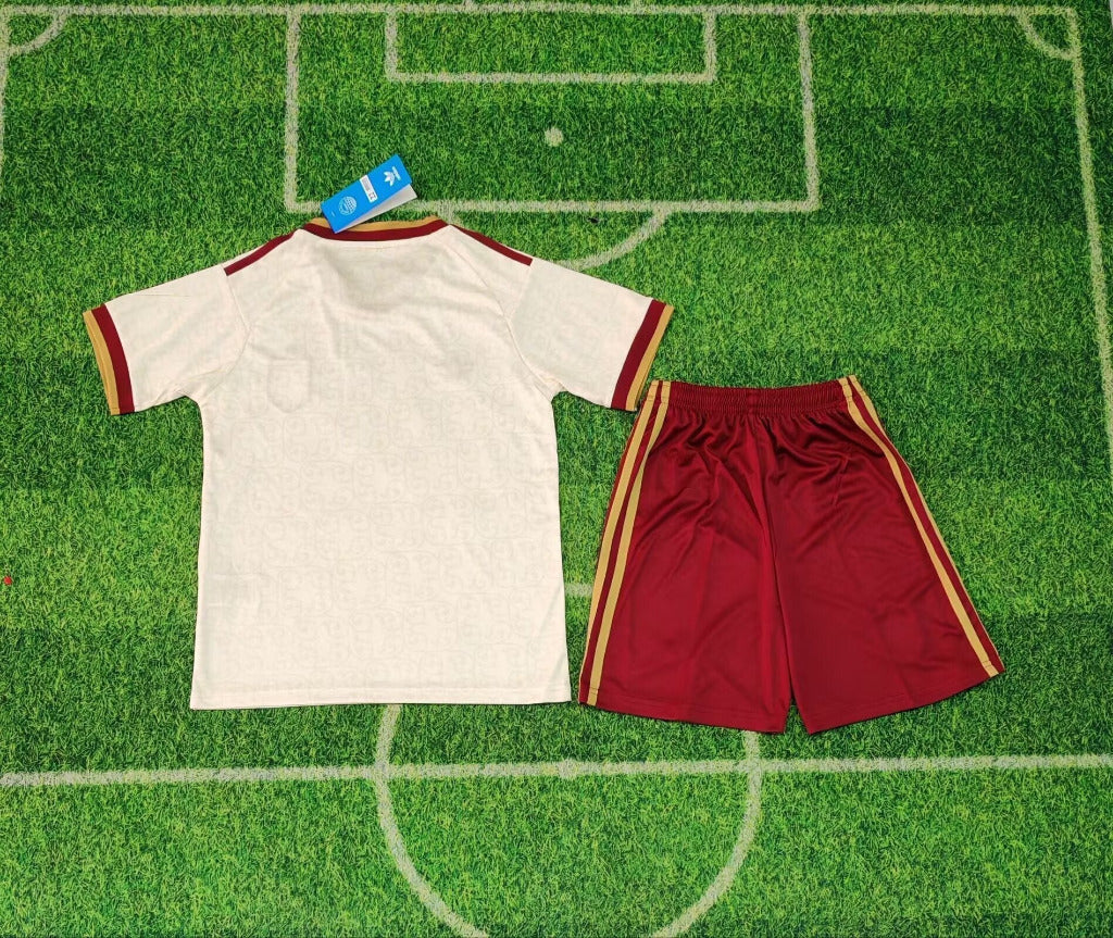 Spain 2026 White/Red Away Kids Jersey Set