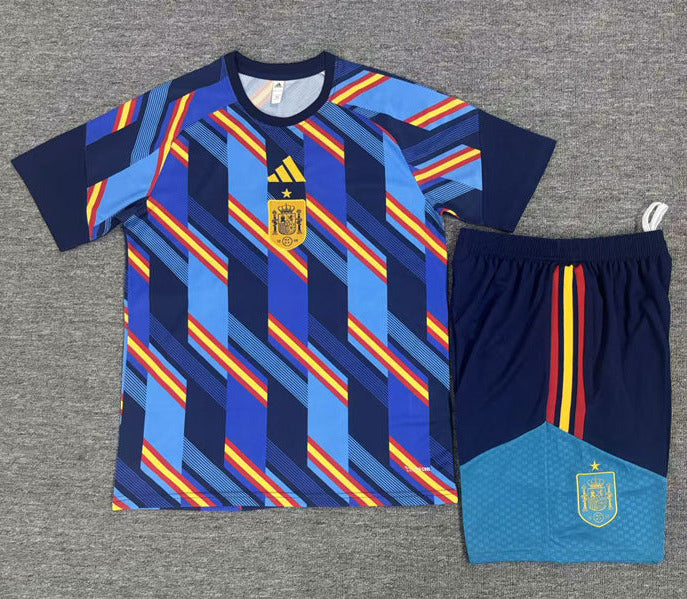 Spain 2026 World Cup Blue Camouflage Home Training Jersey