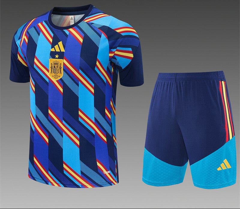 Spain 2026 World Cup Blue Camouflage Home Training Jersey