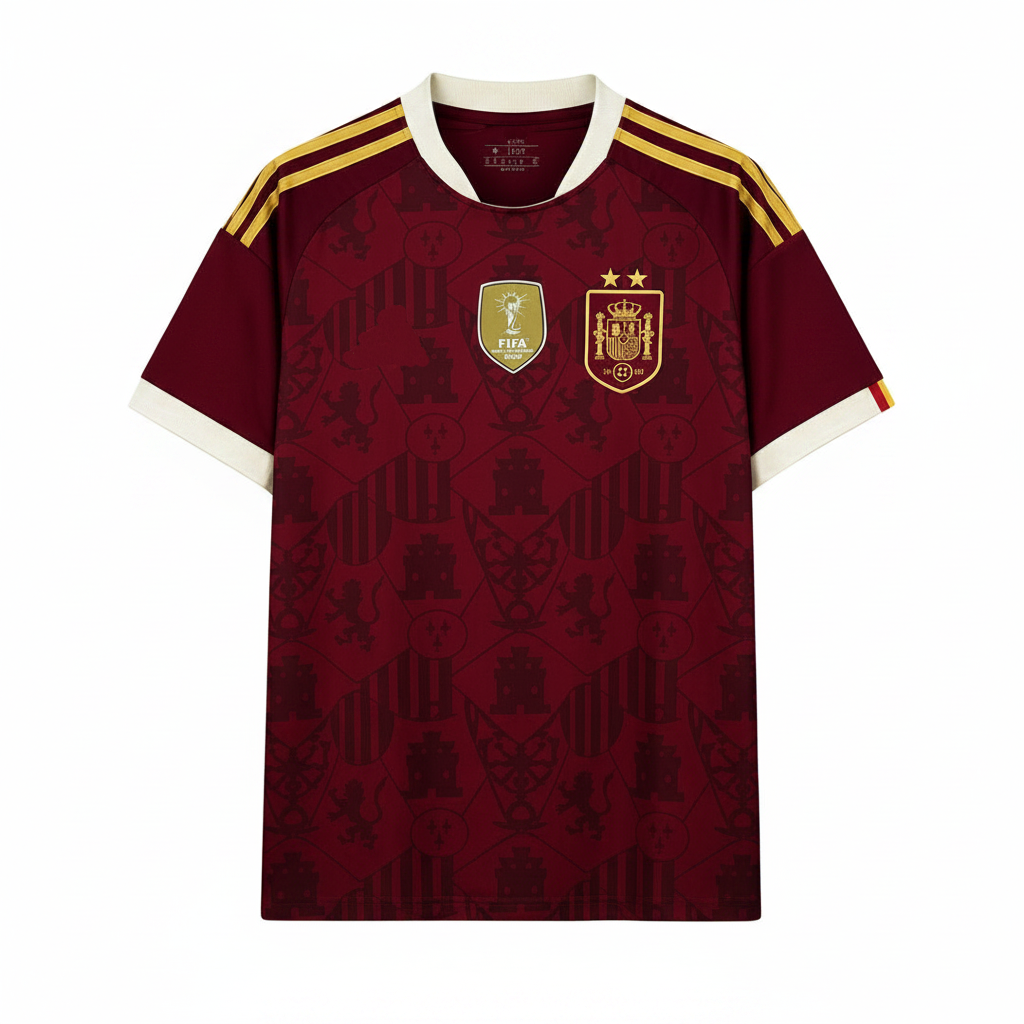 Spain 2026 World Cup Champions Maroon Home Jersey