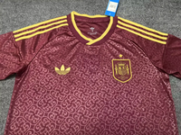 Spain 2026 World Cup Red/Gold Stripes Third Jersey