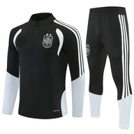 Spain 26/27 Black/White Double Star Design Training Tracksuit Set