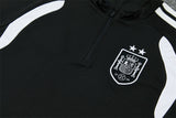 Spain 26/27 Black/White Double Star Design Training Tracksuit Set