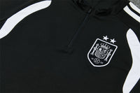 Spain 26/27 Black/White Double Star Design Training Tracksuit Set