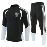 Spain 26/27 Black/White Single Star Training Tracksuit Set