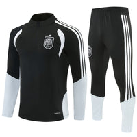 Spain 26/27 Black/White Single Star Training Tracksuit Set