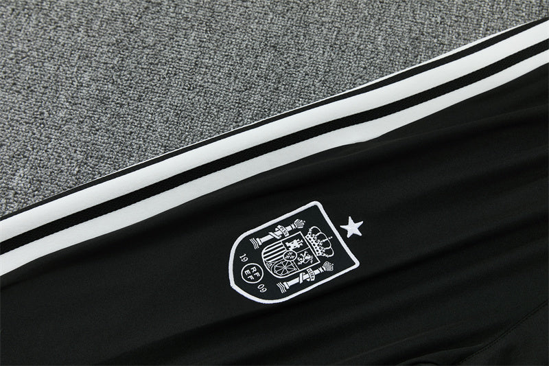 Spain 26/27 Black/White Single Star Training Tracksuit Set