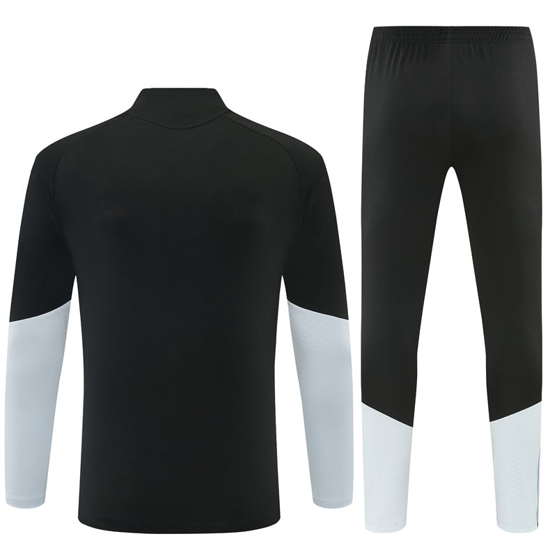 Spain 26/27 Black/White Single Star Training Tracksuit Set