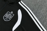 Spain 26/27 Black/White Single Star Training Tracksuit Set
