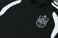 Spain 26/27 Black/White Single Star Training Tracksuit Set