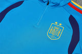 Spain 26/27 Bright/Dark Blue Double Star Design Training Tracksuit Set