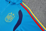 Spain 26/27 Bright/Dark Blue Double Star Design Training Tracksuit Set